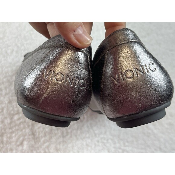 Vionic Silver Loafers - Picture 7 of 8
